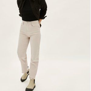 Everlane The Way High Jean Flax (Cream/Off White) Size 29 Regular
